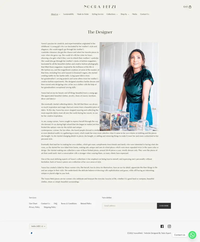 Noora Hefzi Website