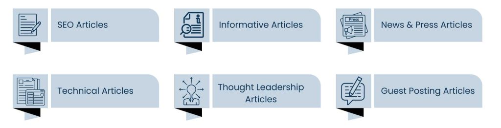 Types of Article Writing Services